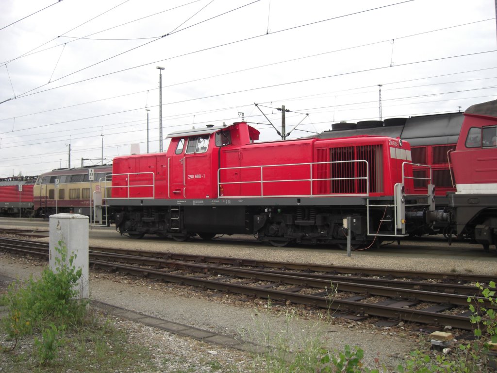294 688-1 abgestellt am 12. Juli 2008 in M�hldorf am Inn.