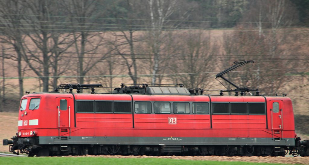Die 151 049 bei Fulda am 2.4.2012!