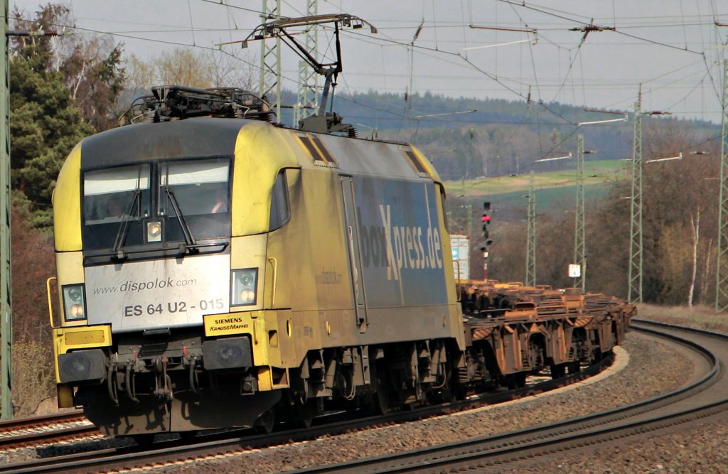 Die 182 515 am 4.2.2012 bei Fulda!