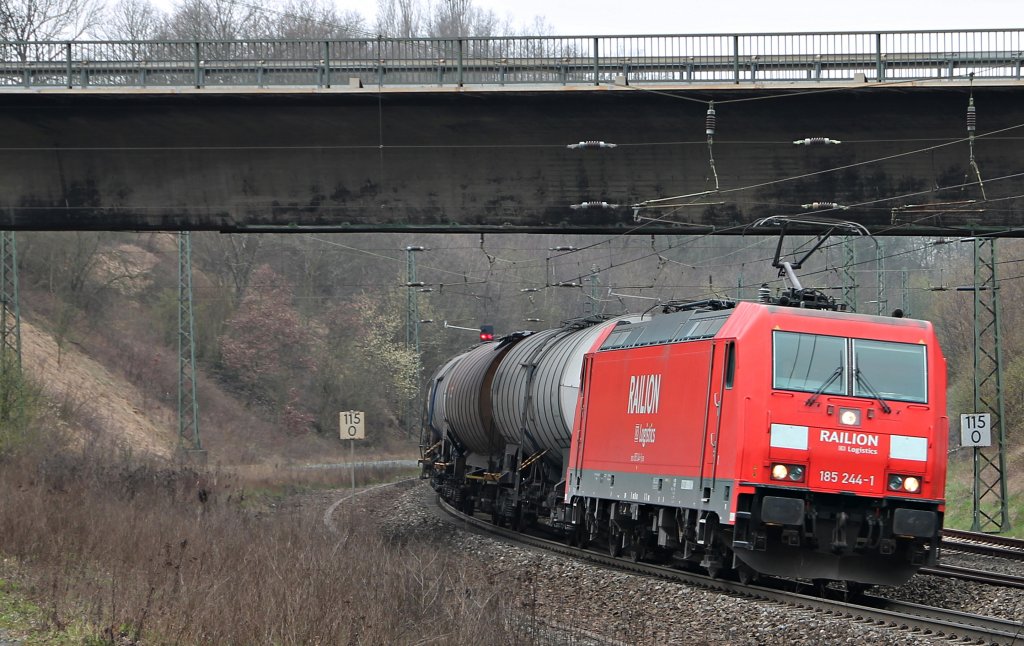 Die 185 244 in Fulda am 5.4.2012!