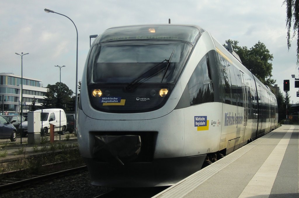 M�rkische Regiobahn/ Ostseelandverkehr GmbH VT 643.21 in Brandenburg HBF am 13.08.2011!