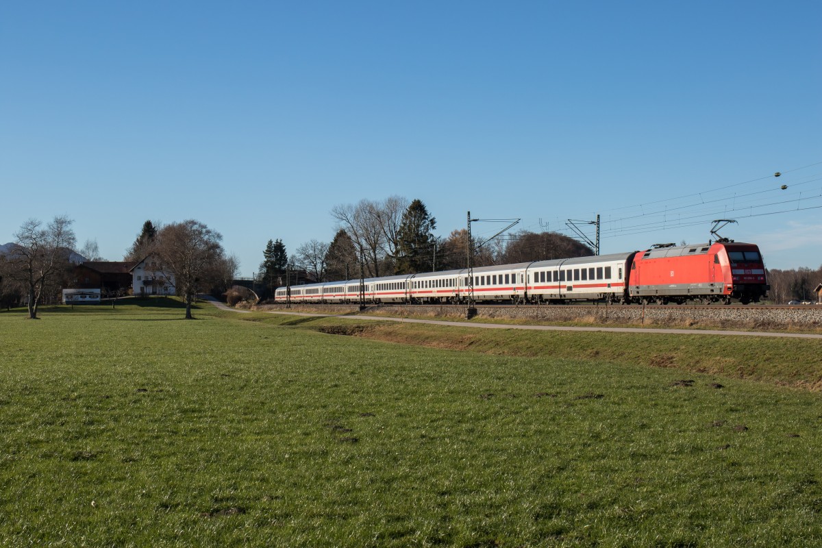 101 050 am 7. Dezember 2015 bei �bersee am Chiemsee.