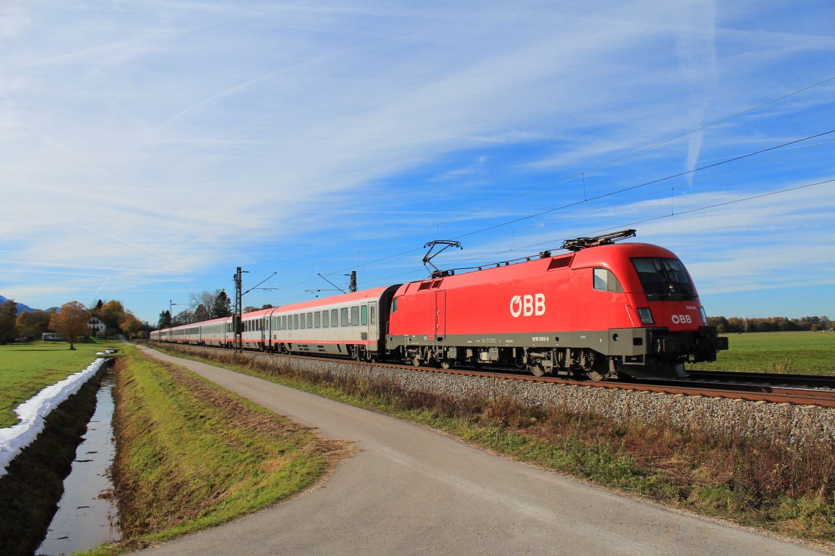 1016 005-9 am 3. November 2012 kurz vor �bersee.