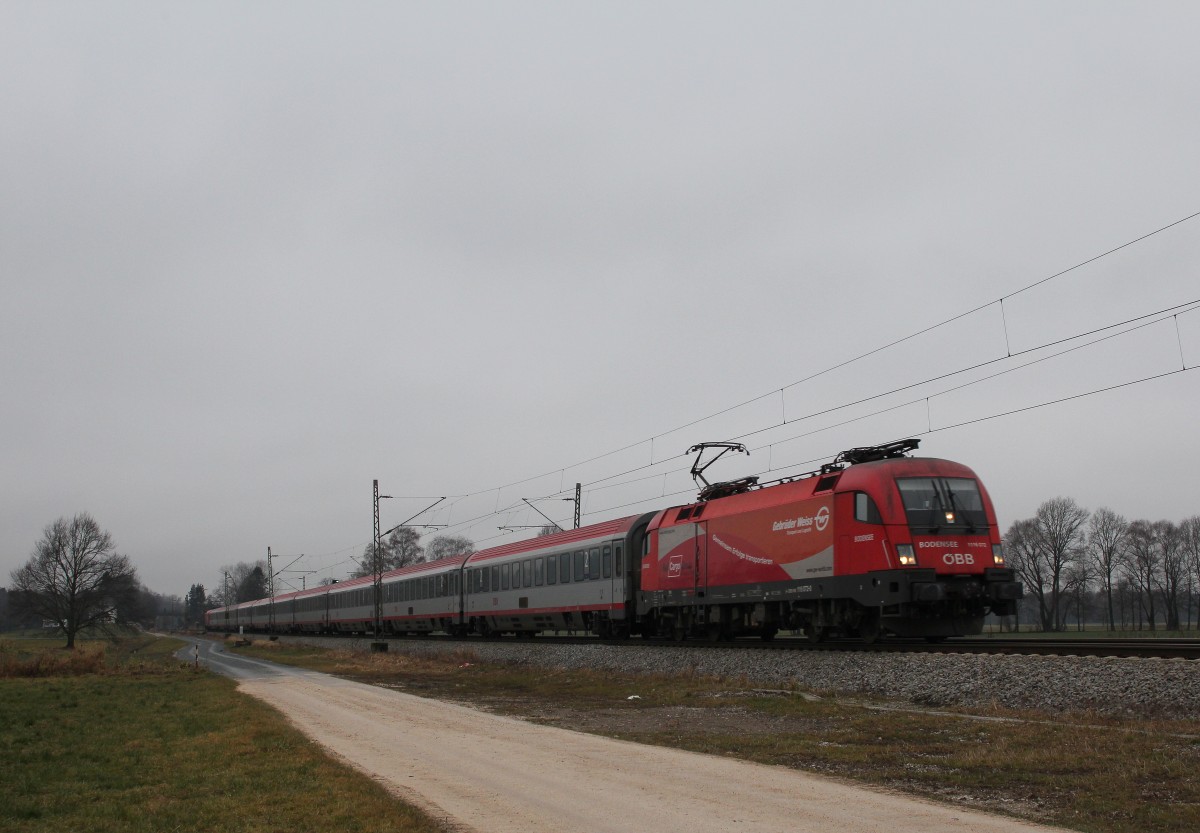 1116 072-0 aus M�nchen kommend am 2. Januar 2016 bei �bersee. 