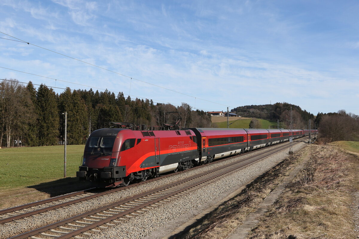 1116 212 am 22. Februar 2023 bei H�tt im Chiemgau.