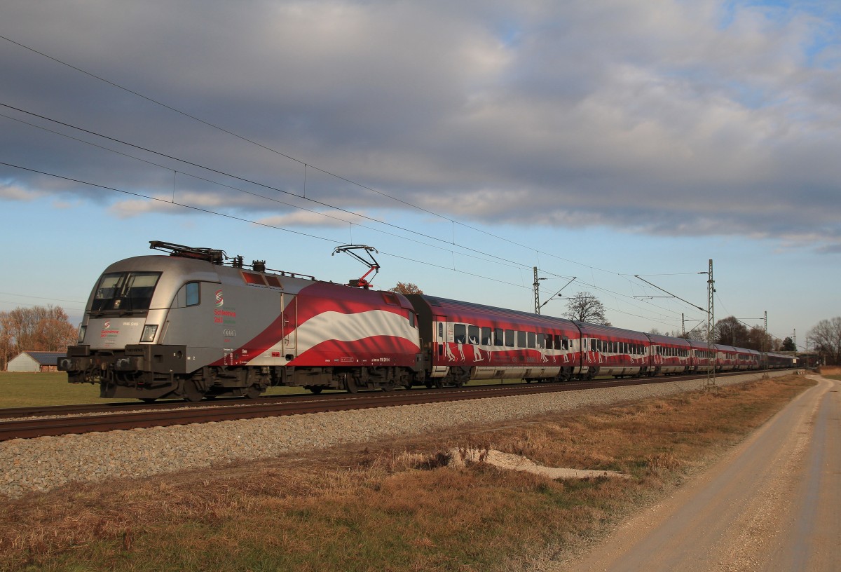 1116 249-4 am 14. Dezember 2013 aus Salzburg kommend bei �bersee.