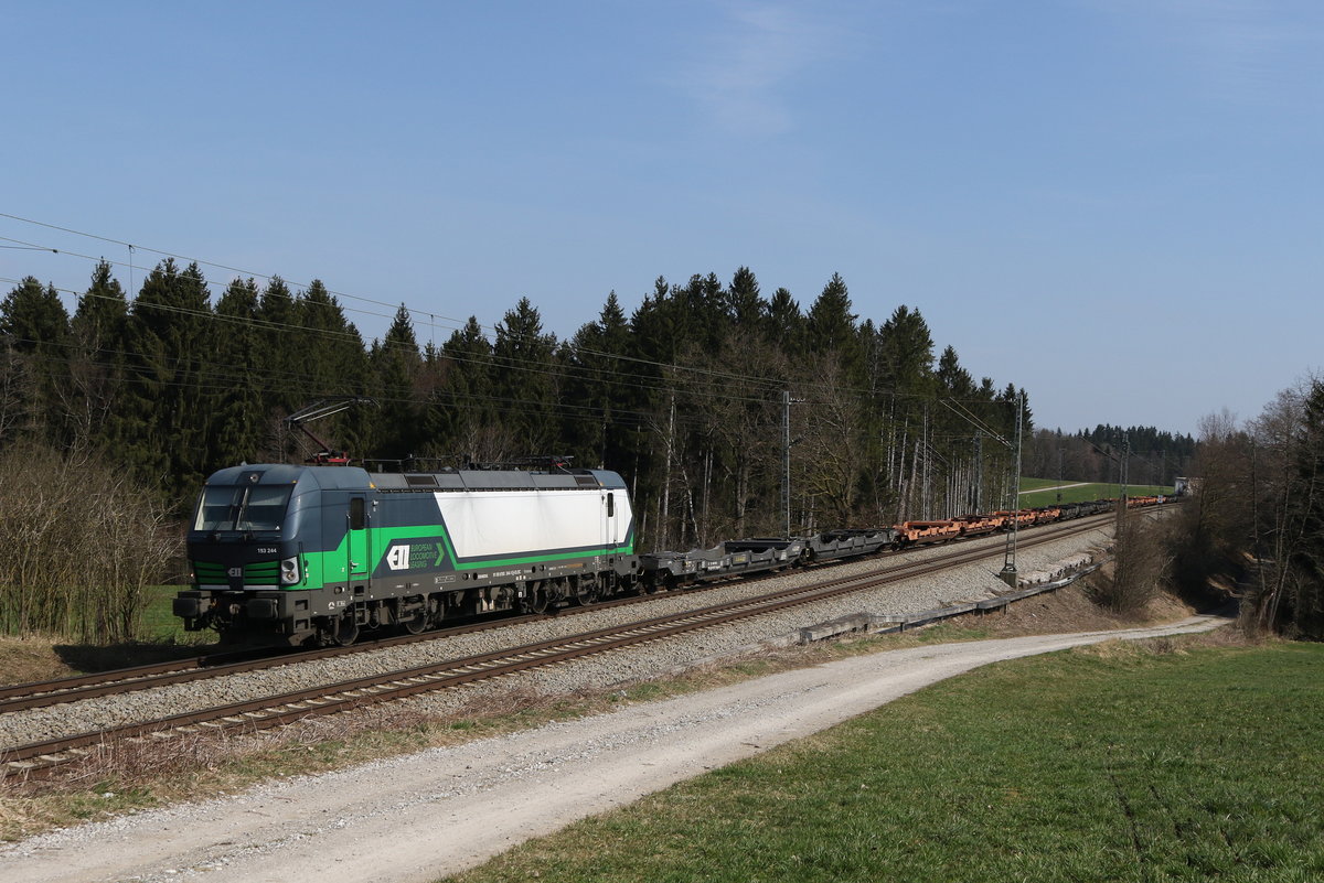 193 244 aus Salzburg kommend am 20. M�rz 2020 bei Grabenst�tt.