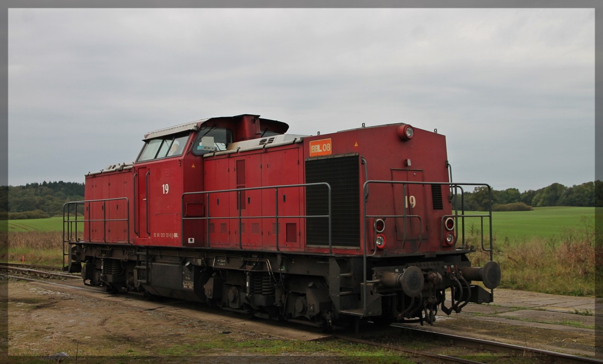 203 121 der BBL abgestellt in Möllenhagen am 09.10.2014