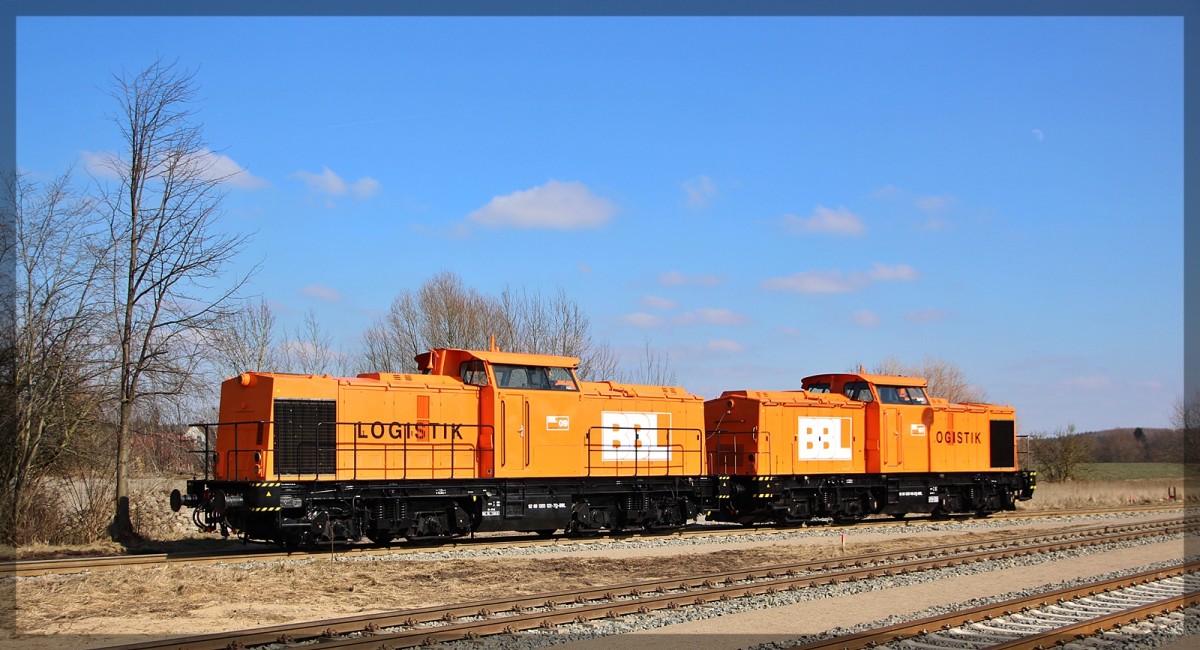 203 122 (BBL 09) und 203 148 (BBL 07) abgestellt in Möllenhagen am 16.03.2016