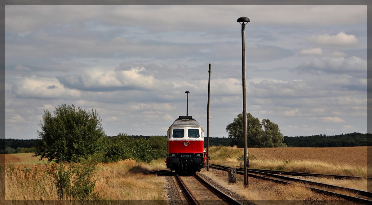 232 079 bei Rangierarbeiten in Möllenhagen am 26.08.2015