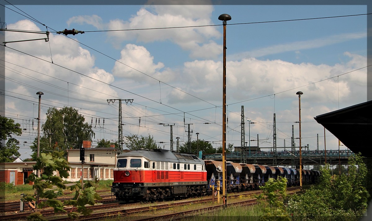 232 356 der WFL abgestellt in Neubrandenburg am 19.05.2015.