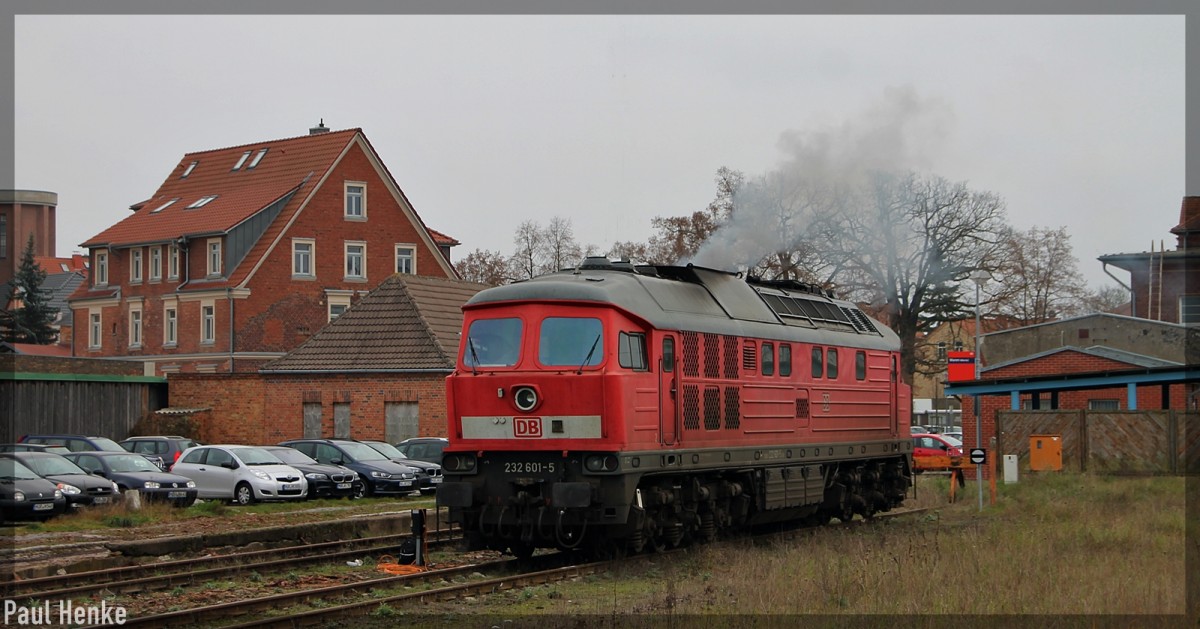 232 601-5 in Waren an der Müritz am 28.11.2014