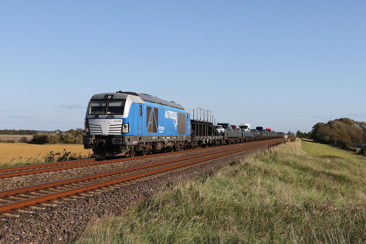 247 908  Debbie  war am 13. September 2023 bei Klanxb�ll in Richtung Westerland unterwegs.