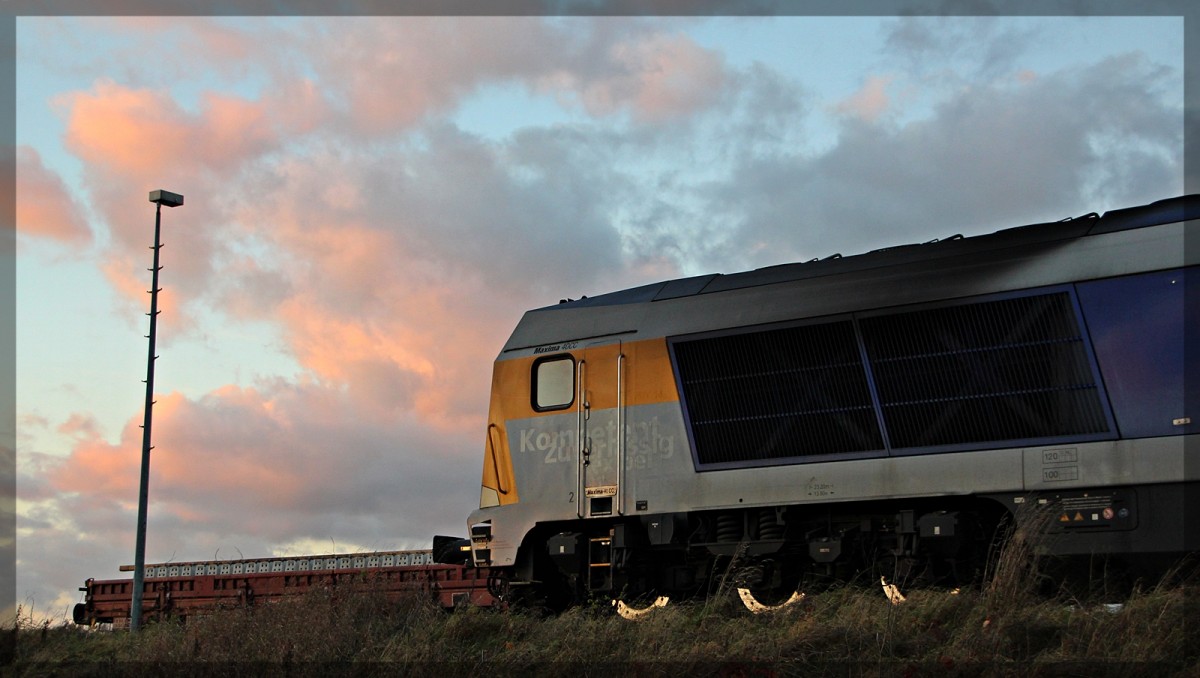 264 009 von NRS abgestellt in Möllenhagen am 12.11.15