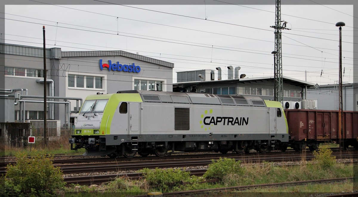 285 119 bei ihrer Pause im Neubrandenburger Gbf am 27.04.2015