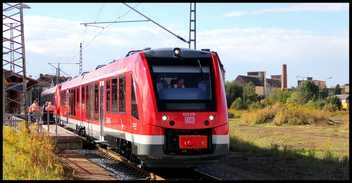 623 019 und ein weiterer 623 in Pasewalk am 17.09.15