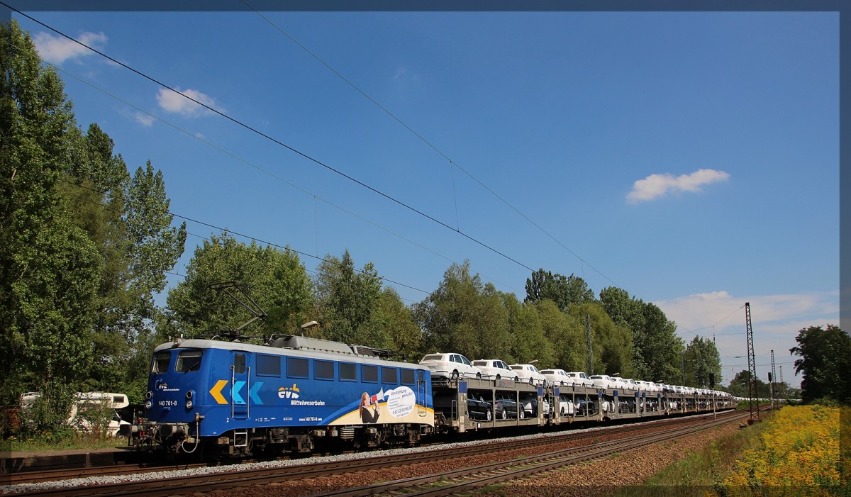 MWB 140 761 bei der Durchfahrt von Leipzig - Thekla am 21.08.2015