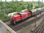 294 625-3 schiebt soeben einen G�terzug in Richtung Ablaufberg im Rangierbahnhof M�nchen/Nord.