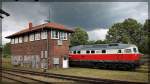 232 333 der WFL abgestellt in Neustrelitz-Süd am 26.05.2015