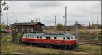 232 128 in Angermünde abgestellt am 27.10.2012
