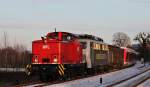 345 240 zieht 139 558 und 2 neue Lint Fahrzeuge vom IAB zum Bahnhof Neubranenburg am 23.01.2014!