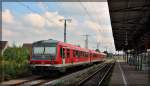 628 613 am 12.09.2015 in Neubrandenburg am Bahnhof abgestellt
