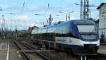 Der OLA VT 0003 bei der Ausfahrt in Neubrandenburg am 26.7.2011