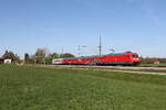 101 078 war am 23. April 2026 mit einem Messzug bei �bersee am Chiemsee in Richtung Traunstein unterwegs.