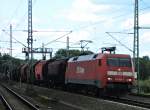 Die 152 028 in Hagenow Land am 8.7.2011