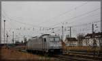 119 003 ( 185 622 ) der Captrain / ITL abgestellt in Neubrandenburg am 14.12.2015