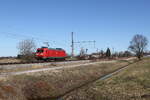 185 147 unterwegs zum n�chsten Einsatz. Aufgenommen am 25. Februar 2026 bei �bersee am Chiemsee.