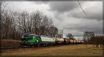 193 249 der ELL/RTB bei der Ausfahrt von Schwedt/Oder am 22.03.2016
