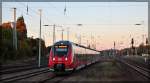 442 351 bei der Einfahrt in Neustrelitz Hbf Gl.1 am 11.10.2015