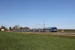 430 028 und 430 025 aus M�nchen kommend am 8. April 2026 bei �bersee am Chiemsee.